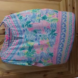 LILLY PULITZER MANDA TOP SIZE L..MULTI COLORS